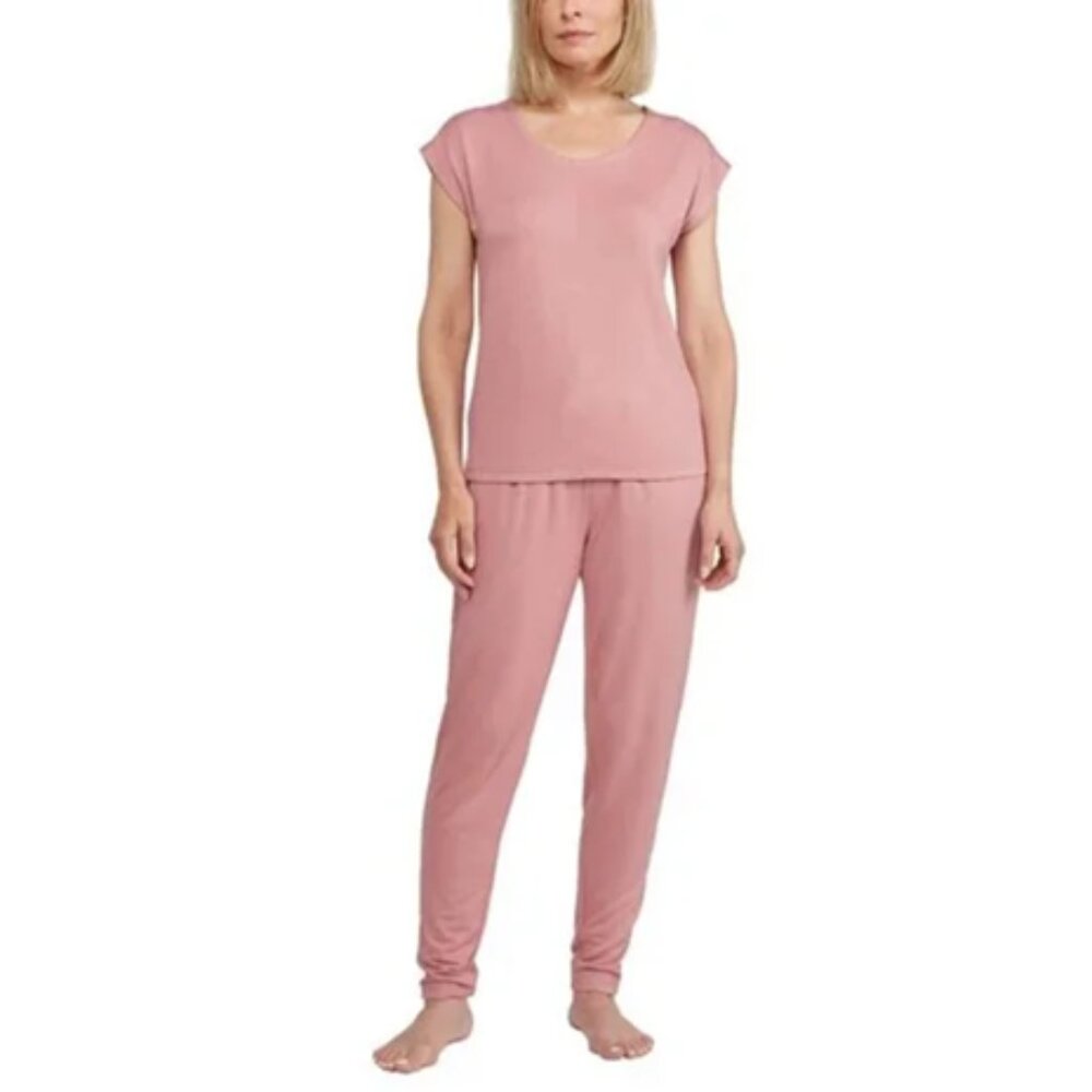 👚3 FOR $23👚NEW Badgley Mischka 2 piece Short Sleeve Loungewear Set Pajamas PJs